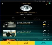Android Için Sosyal Müzik Uygulaması (Ekran Görüntüsü)